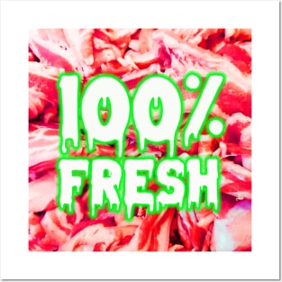 100% FRESH MARKET Posters and Art